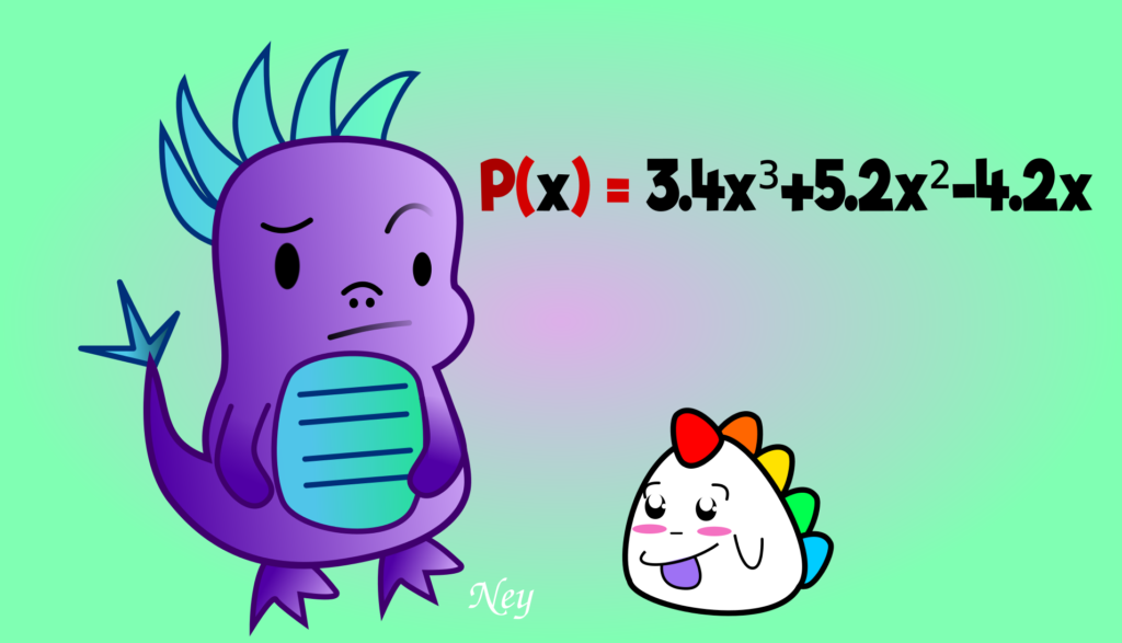 Implementación de polinomio, definición de polinomio, Bepo y Dino, dibujos Ney, ilustración Ney, dinosaurio kawaii, dinosaurio baby, dinosaurio cartoon, Deviantart Ney