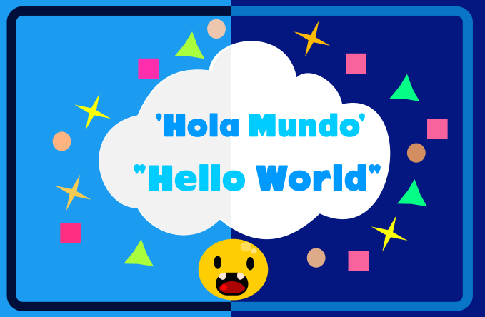 Hello World in JS, cute 2020, kawaii pet, kawaii face, Ney