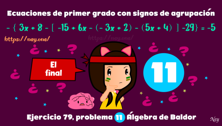 Ecuaciones De Primer Grado Con Signos De Agrupación Nº11 Ney 